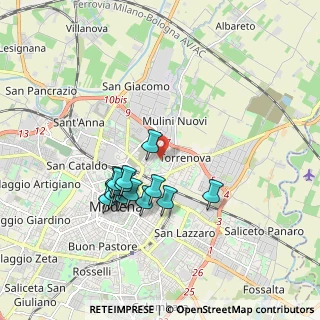 Mappa Via Due Canali Nord, 41122 Modena MO, Italia (1.605)