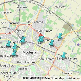 Mappa Via Due Canali Nord, 41122 Modena MO, Italia (2.40636)