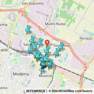 Mappa Via Due Canali Nord, 41122 Modena MO, Italia (0.8475)