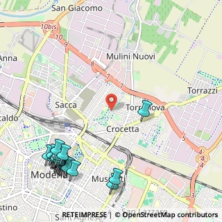 Mappa Via Due Canali Nord, 41122 Modena MO, Italia (1.5545)