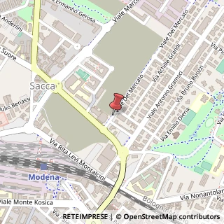 Mappa Viale del Mercato, 6, 41100 Modena, Modena (Emilia Romagna)