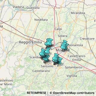 Mappa Via Donatello, 42048 Rubiera RE, Italia (9.687)