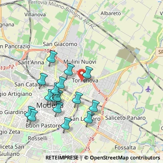 Mappa Via Cimone, 41122 Modena MO, Italia (2.06313)