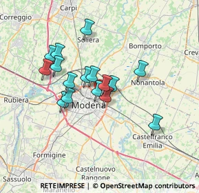 Mappa Via Cimone, 41122 Modena MO, Italia (5.545)