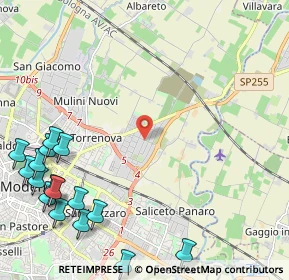 Mappa Via S. Allende, 41122 Modena MO, Italia (3.225)