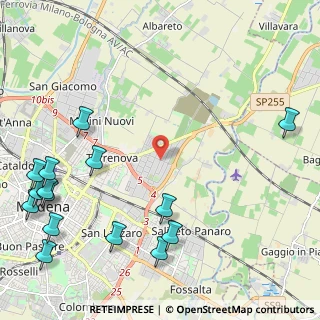 Mappa Via S. Allende, 41122 Modena MO, Italia (3.166)