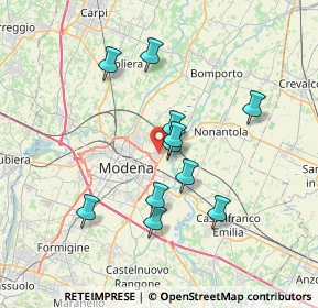 Mappa Via S. Allende, 41122 Modena MO, Italia (6.26545)