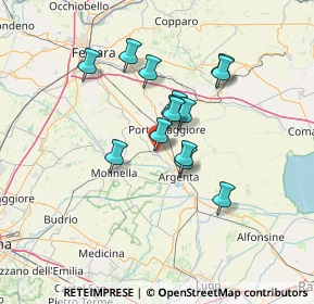 Mappa Argenta, 44011 Argenta FE, Italia (10.59143)