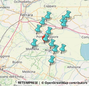 Mappa Argenta, 44011 Argenta FE, Italia (11.68385)