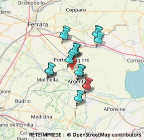 Mappa Via Celese, 44011 Argenta FE, Italia (9.878)