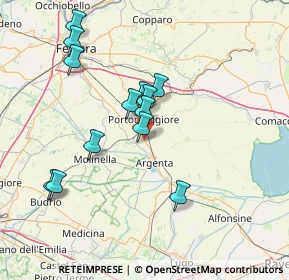 Mappa Via Celese, 44011 Argenta FE, Italia (13.93)
