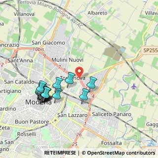 Mappa Via Nonantolana, 41122 Modena MO, Italia (2.169)