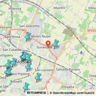 Mappa Via Nonantolana, 41122 Modena MO, Italia (3.12846)