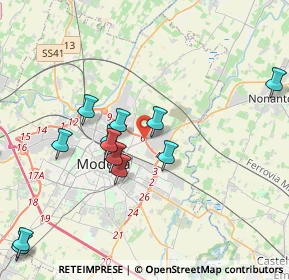 Mappa Via Nonantolana, 41122 Modena MO, Italia (5.054)