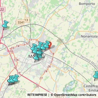 Mappa Via Nonantolana, 41122 Modena MO, Italia (5.35357)