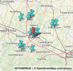 Mappa Via Nonantolana, 41122 Modena MO, Italia (11.27533)