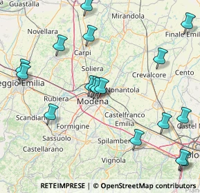 Mappa Via Nonantolana, 41122 Modena MO, Italia (19.52235)