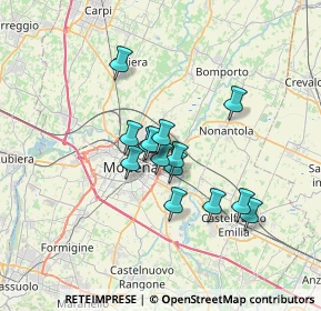 Mappa Via John Fitzgerald Kennedy, 41122 Modena MO, Italia (5.06214)