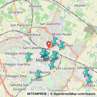 Mappa Via Rita Levi Montalcini, 41122 Modena MO, Italia (1.87538)