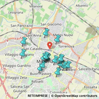 Mappa Via Rita Levi Montalcini, 41122 Modena MO, Italia (1.70722)