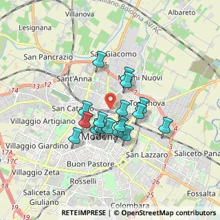 Mappa Via Rita Levi Montalcini, 41122 Modena MO, Italia (1.31824)