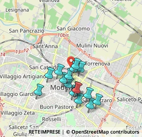 Mappa Via Rita Levi Montalcini, 41122 Modena MO, Italia (1.53313)