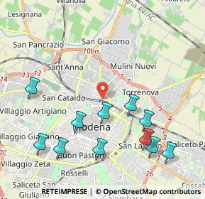 Mappa Via Rita Levi Montalcini, 41122 Modena MO, Italia (2.37182)