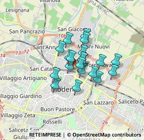 Mappa Via Rita Levi Montalcini, 41122 Modena MO, Italia (1.0835)