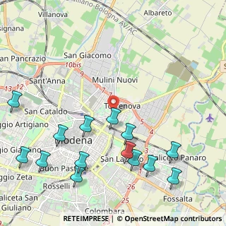 Mappa Strada Albareto, 41122 Modena MO, Italia (2.69286)