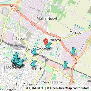 Mappa Strada Albareto, 41122 Modena MO, Italia (1.562)