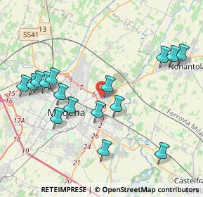 Mappa Via dei Torrazzi, 41122 Modena MO, Italia (4.35313)