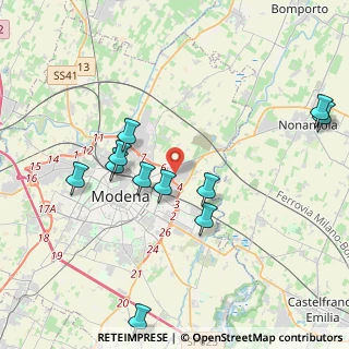 Mappa Via Ho Chi Minh, 41122 Modena MO, Italia (5.02154)