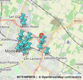 Mappa Via Ho Chi Minh, 41122 Modena MO, Italia (1.87214)