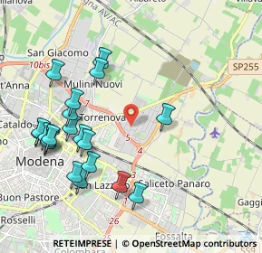 Mappa Via Ho Chi Minh, 41122 Modena MO, Italia (2.2665)