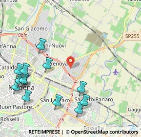 Mappa Via Ho Chi Minh, 41122 Modena MO, Italia (2.63692)