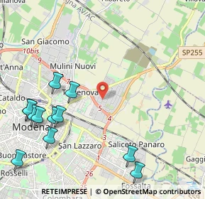 Mappa Via Ho Chi Minh, 41122 Modena MO, Italia (2.75667)