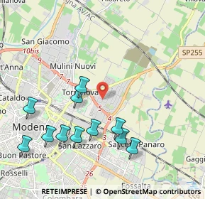 Mappa Via Ho Chi Minh, 41122 Modena MO, Italia (2.21727)