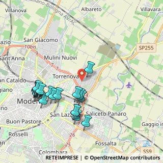 Mappa Via Ho Chi Minh, 41122 Modena MO, Italia (2.1545)