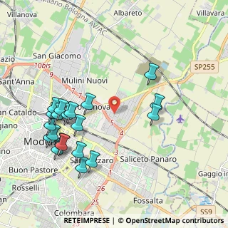 Mappa Via Ho Chi Minh, 41122 Modena MO, Italia (2.247)