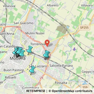 Mappa Via Ho Chi Minh, 41122 Modena MO, Italia (2.60154)