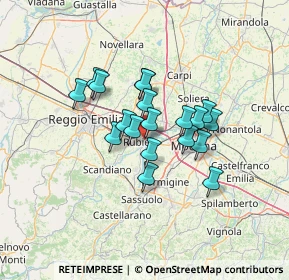 Mappa Via Aldo Palazzeschi, 42122 Bagno RE, Italia (9.78)