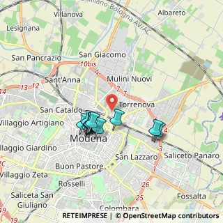 Mappa Via Due Canali Sud, 41122 Modena MO, Italia (1.4175)
