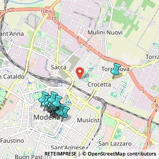 Mappa Via Due Canali Sud, 41122 Modena MO, Italia (1.2225)