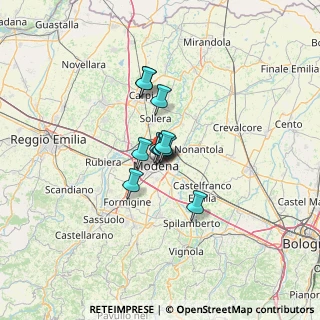 Mappa Via Due Canali Sud, 41122 Modena MO, Italia (6.85909)