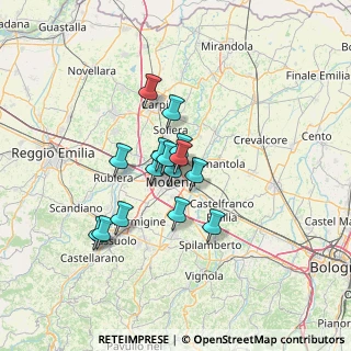 Mappa Via Due Canali Sud, 41122 Modena MO, Italia (9.488)