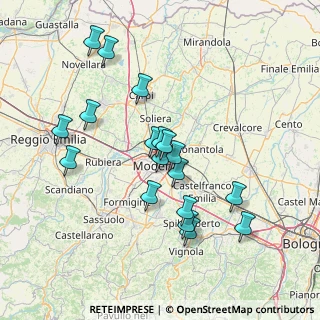 Mappa Via Due Canali Sud, 41122 Modena MO, Italia (13.95056)