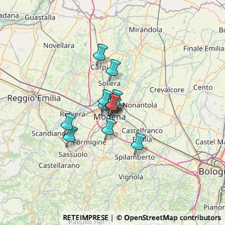 Mappa Via Due Canali Sud, 41122 Modena MO, Italia (7.97583)