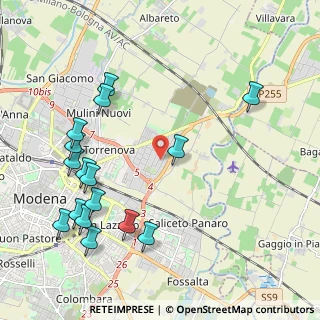 Mappa Via dalla Costa Raimondo, 41122 Modena MO, Italia (2.48313)