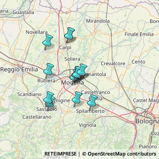 Mappa Via dalla Costa Raimondo, 41122 Modena MO, Italia (11.18)