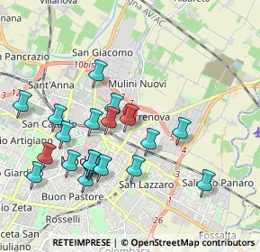 Mappa Via Luigi Ceretti, 41122 Modena MO, Italia (1.983)